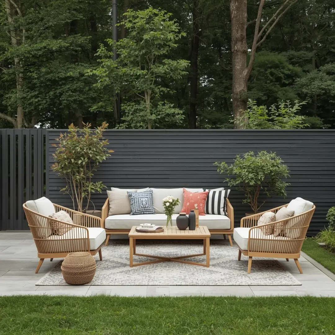 Scandinavian inspired outdoor relaxation design